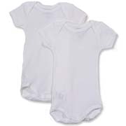 Short Sleeve Baby Bomper - Front Snap Easy Dressing
